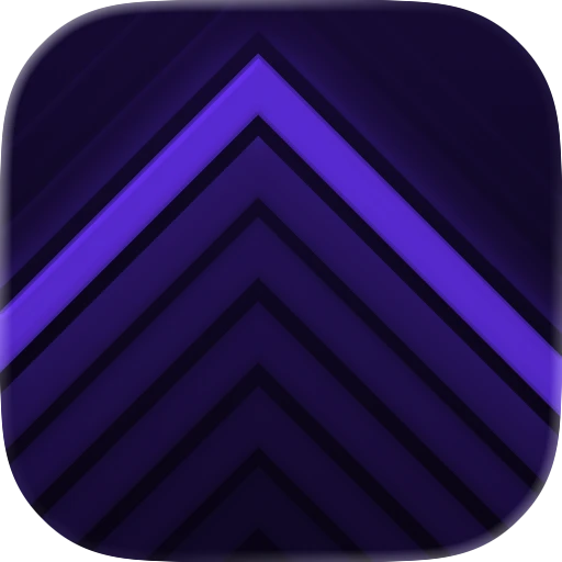 iOS Tinted Dark (Purple) app icon