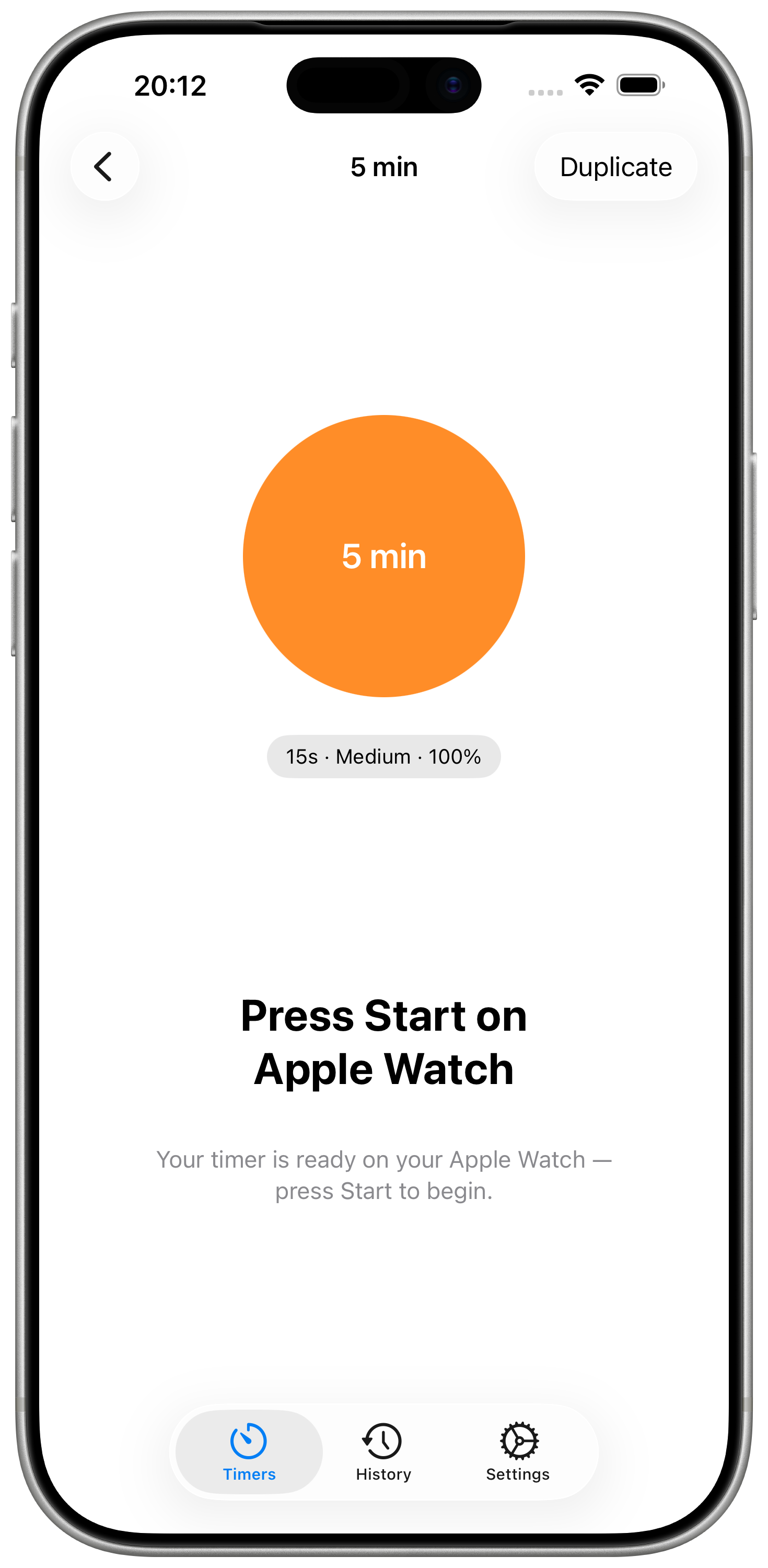AtLeast Watch Start Prompt — iPhone