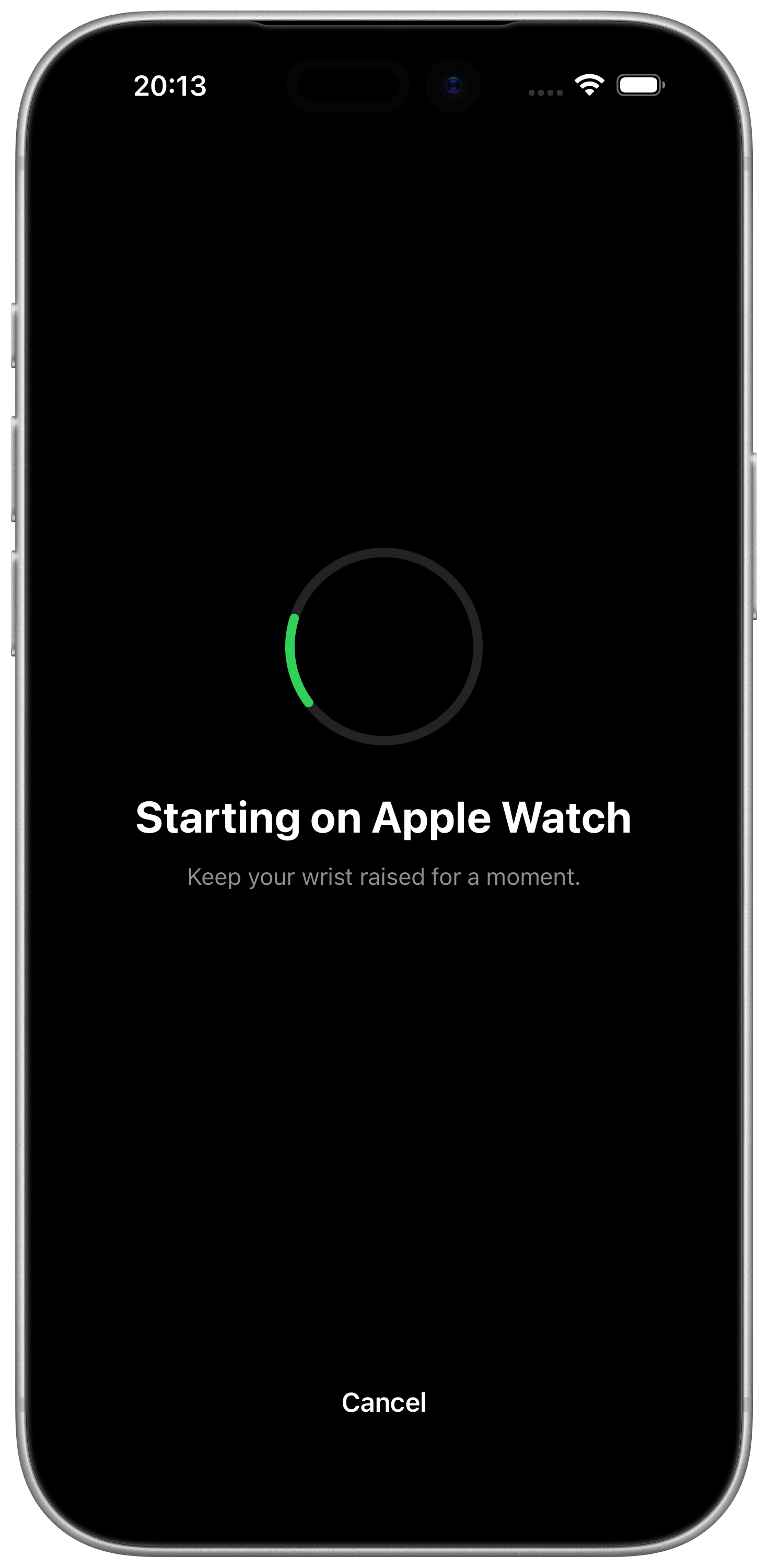 AtLeast Waiting on Watch — iPhone